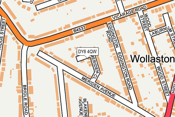 DY8 4QW map - OS OpenMap – Local (Ordnance Survey)