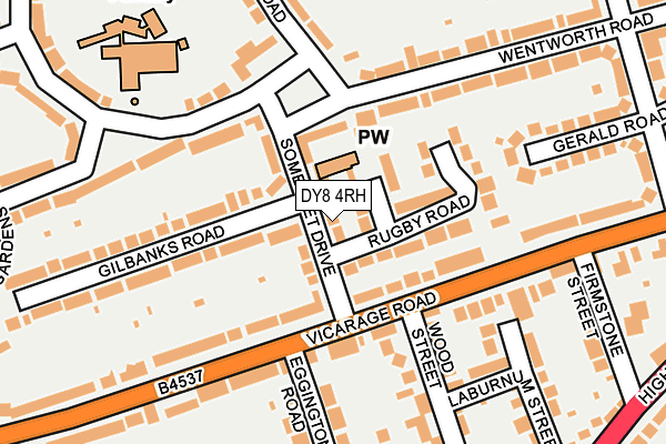 DY8 4RH map - OS OpenMap – Local (Ordnance Survey)