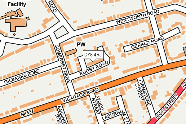 DY8 4RJ map - OS OpenMap – Local (Ordnance Survey)