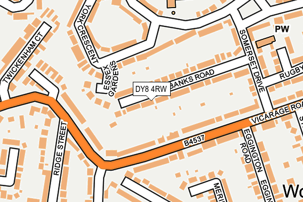 DY8 4RW map - OS OpenMap – Local (Ordnance Survey)