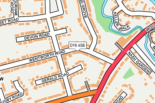DY8 4SB map - OS OpenMap – Local (Ordnance Survey)