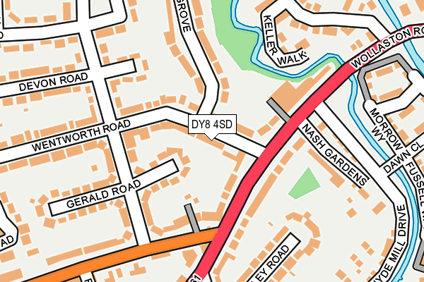 DY8 4SD map - OS OpenMap – Local (Ordnance Survey)