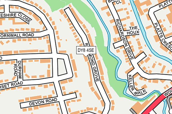 DY8 4SE map - OS OpenMap – Local (Ordnance Survey)
