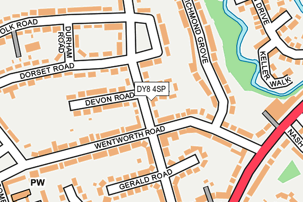 DY8 4SP map - OS OpenMap – Local (Ordnance Survey)