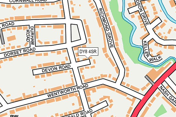 DY8 4SR map - OS OpenMap – Local (Ordnance Survey)