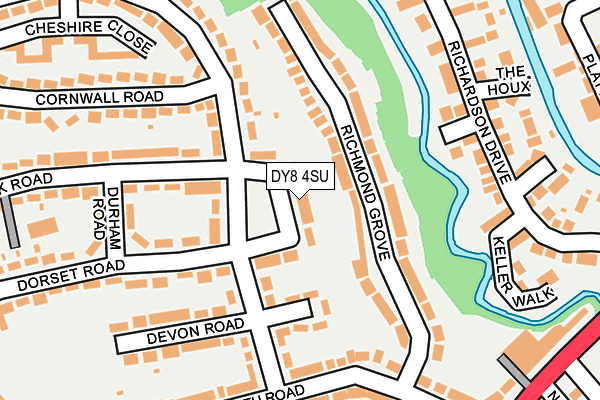 DY8 4SU map - OS OpenMap – Local (Ordnance Survey)