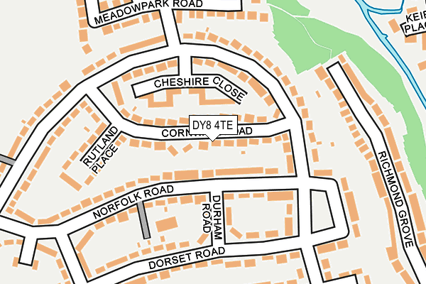 DY8 4TE map - OS OpenMap – Local (Ordnance Survey)
