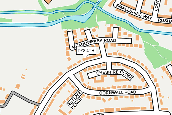 DY8 4TH map - OS OpenMap – Local (Ordnance Survey)