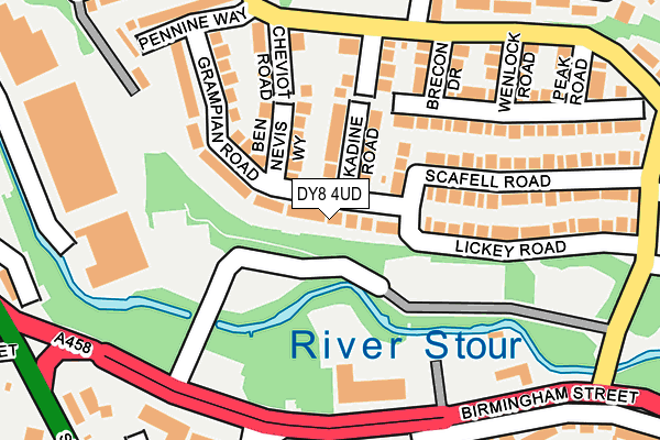 DY8 4UD map - OS OpenMap – Local (Ordnance Survey)