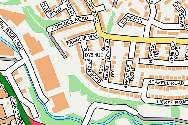 DY8 4UE map - OS OpenMap – Local (Ordnance Survey)