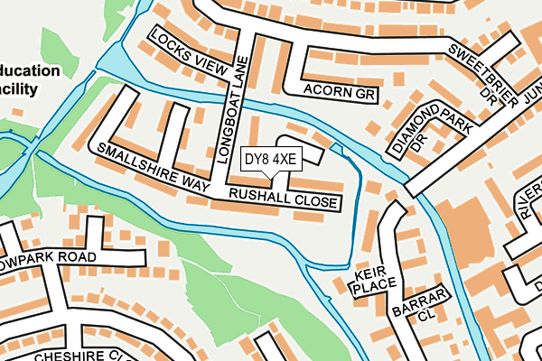 DY8 4XE map - OS OpenMap – Local (Ordnance Survey)