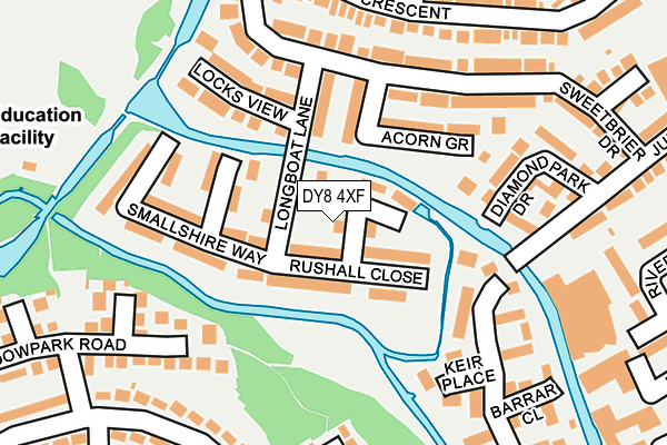 DY8 4XF map - OS OpenMap – Local (Ordnance Survey)