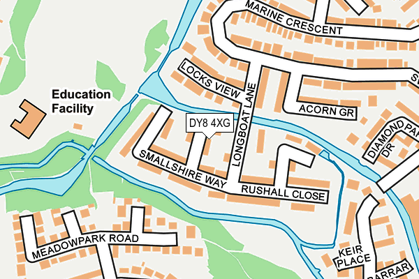 DY8 4XG map - OS OpenMap – Local (Ordnance Survey)