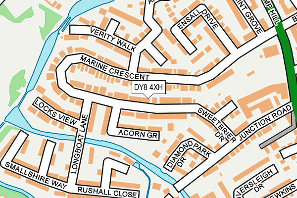 DY8 4XH map - OS OpenMap – Local (Ordnance Survey)