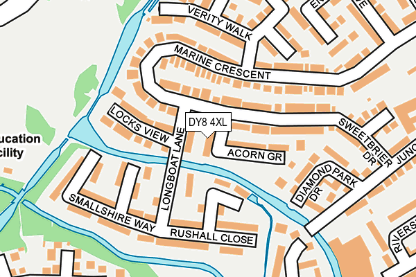 DY8 4XL map - OS OpenMap – Local (Ordnance Survey)