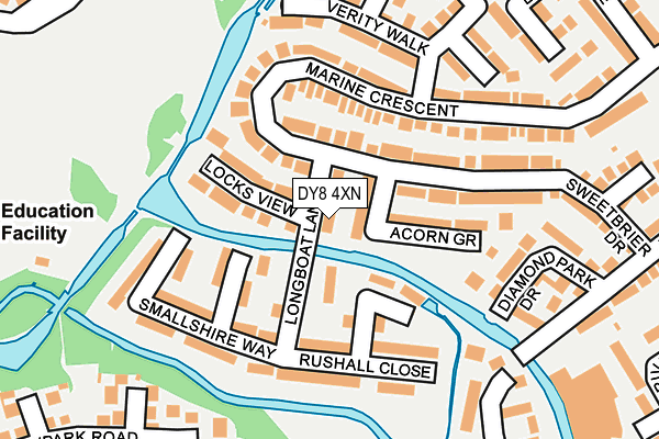 DY8 4XN map - OS OpenMap – Local (Ordnance Survey)