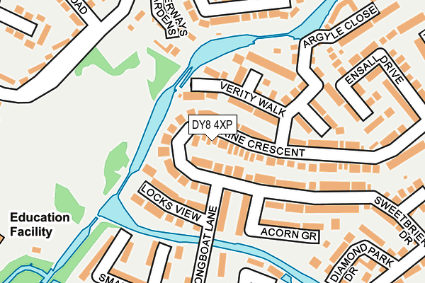DY8 4XP map - OS OpenMap – Local (Ordnance Survey)