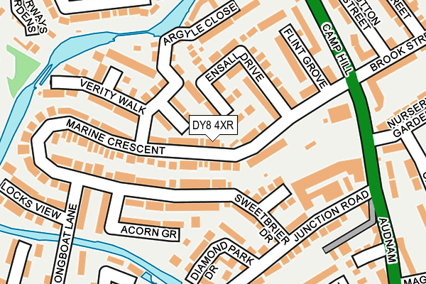 DY8 4XR map - OS OpenMap – Local (Ordnance Survey)