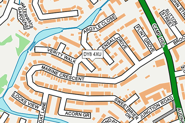 DY8 4XU map - OS OpenMap – Local (Ordnance Survey)