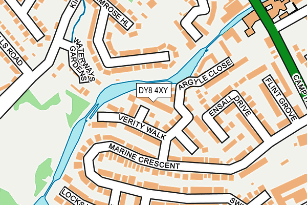 DY8 4XY map - OS OpenMap – Local (Ordnance Survey)