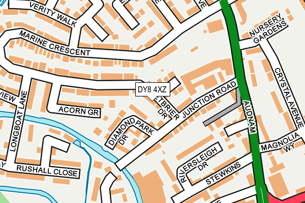 DY8 4XZ map - OS OpenMap – Local (Ordnance Survey)