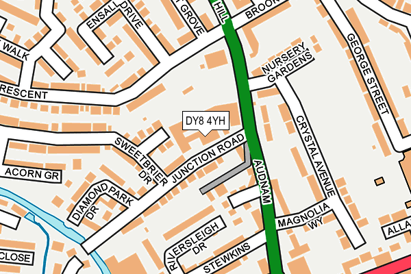 DY8 4YH map - OS OpenMap – Local (Ordnance Survey)