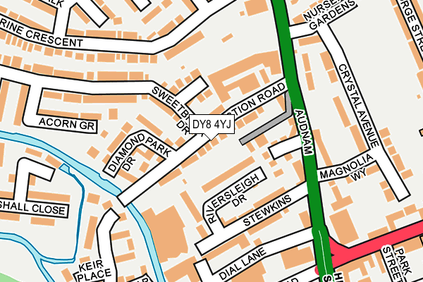 DY8 4YJ map - OS OpenMap – Local (Ordnance Survey)
