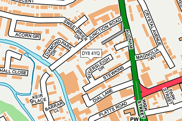 DY8 4YQ map - OS OpenMap – Local (Ordnance Survey)