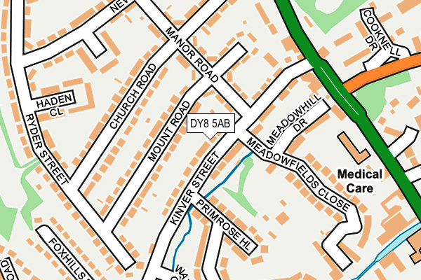DY8 5AB map - OS OpenMap – Local (Ordnance Survey)