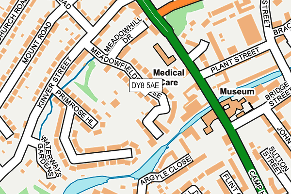 DY8 5AE map - OS OpenMap – Local (Ordnance Survey)
