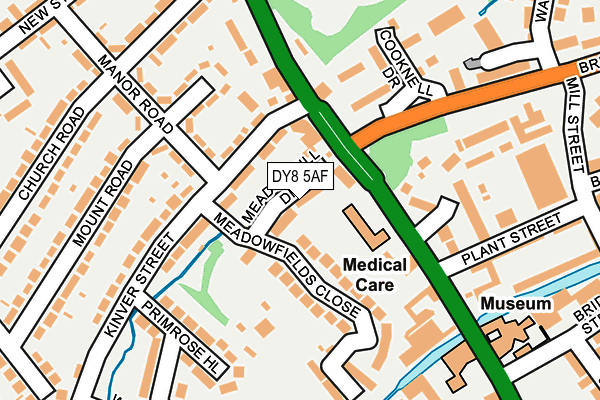 DY8 5AF map - OS OpenMap – Local (Ordnance Survey)