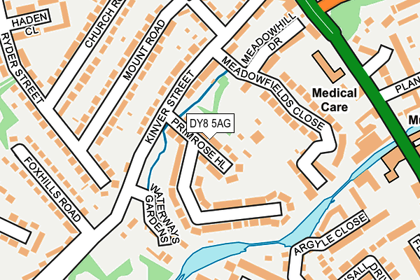 DY8 5AG map - OS OpenMap – Local (Ordnance Survey)