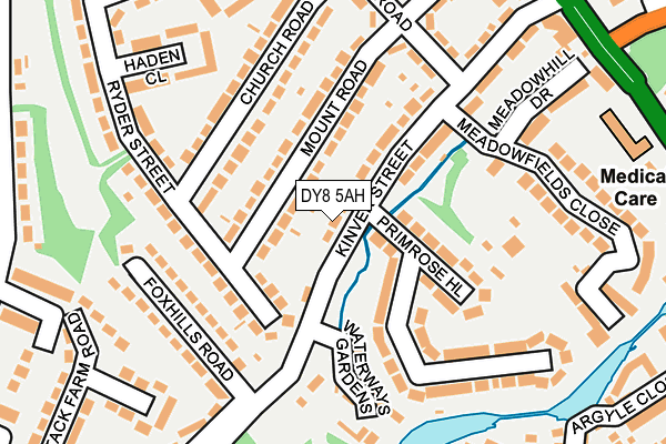 DY8 5AH map - OS OpenMap – Local (Ordnance Survey)