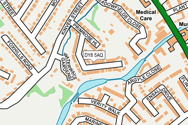 DY8 5AQ map - OS OpenMap – Local (Ordnance Survey)