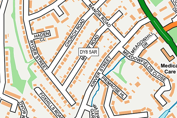 DY8 5AR map - OS OpenMap – Local (Ordnance Survey)