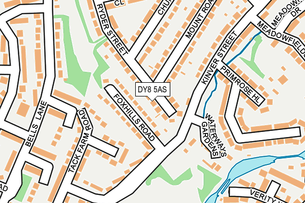 DY8 5AS map - OS OpenMap – Local (Ordnance Survey)