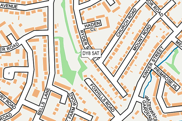 DY8 5AT map - OS OpenMap – Local (Ordnance Survey)
