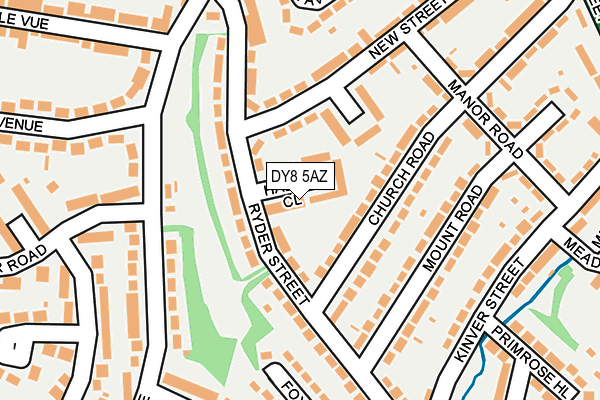 DY8 5AZ map - OS OpenMap – Local (Ordnance Survey)