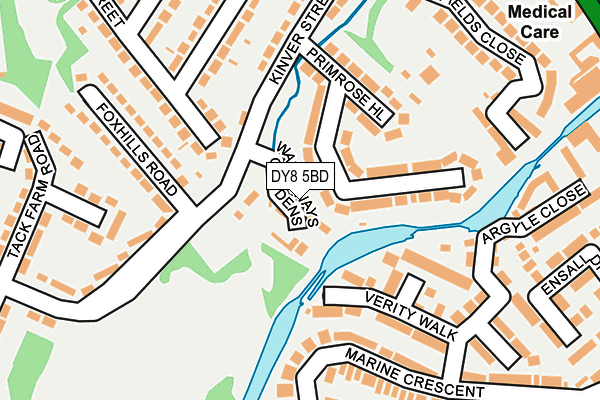 DY8 5BD map - OS OpenMap – Local (Ordnance Survey)
