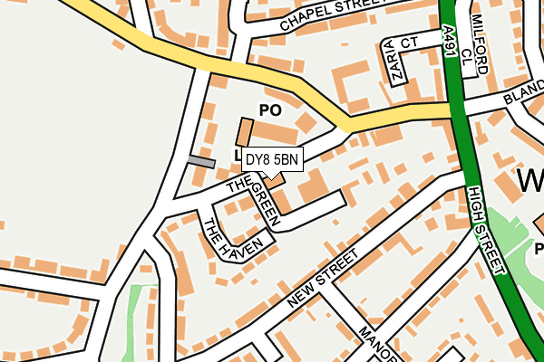 DY8 5BN map - OS OpenMap – Local (Ordnance Survey)