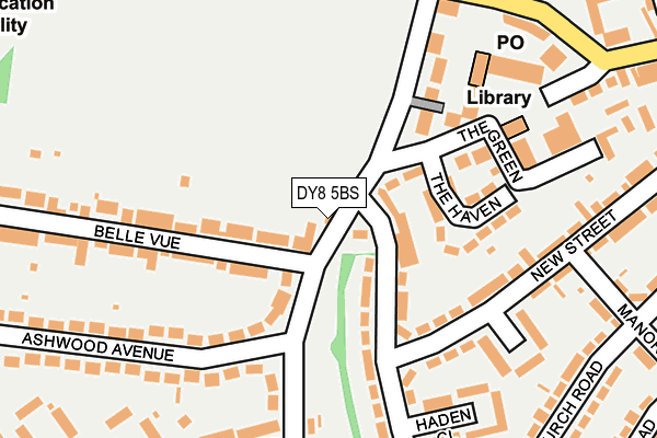 DY8 5BS map - OS OpenMap – Local (Ordnance Survey)