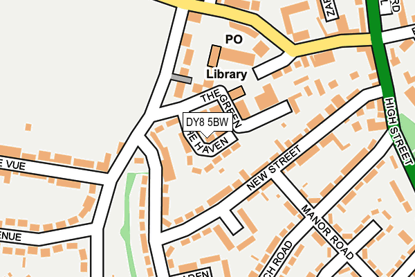 DY8 5BW map - OS OpenMap – Local (Ordnance Survey)
