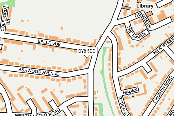 DY8 5DD map - OS OpenMap – Local (Ordnance Survey)