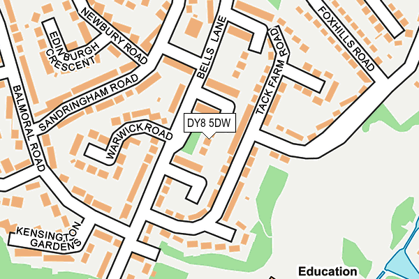 DY8 5DW map - OS OpenMap – Local (Ordnance Survey)