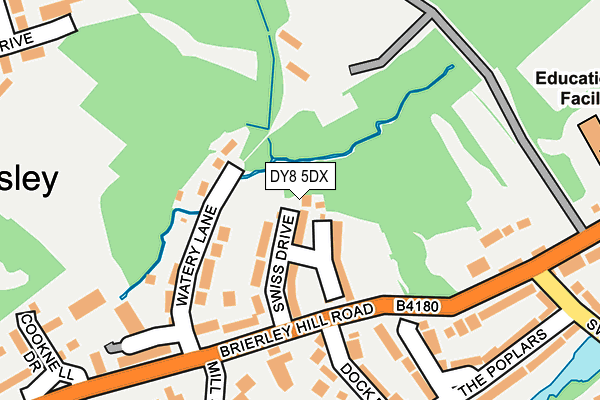 DY8 5DX map - OS OpenMap – Local (Ordnance Survey)