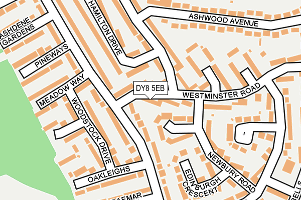 DY8 5EB map - OS OpenMap – Local (Ordnance Survey)