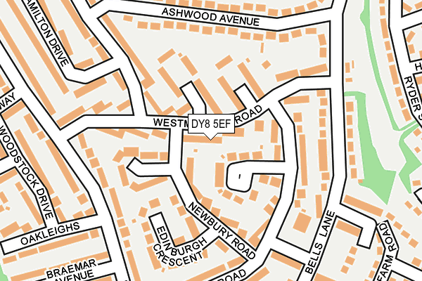 DY8 5EF map - OS OpenMap – Local (Ordnance Survey)
