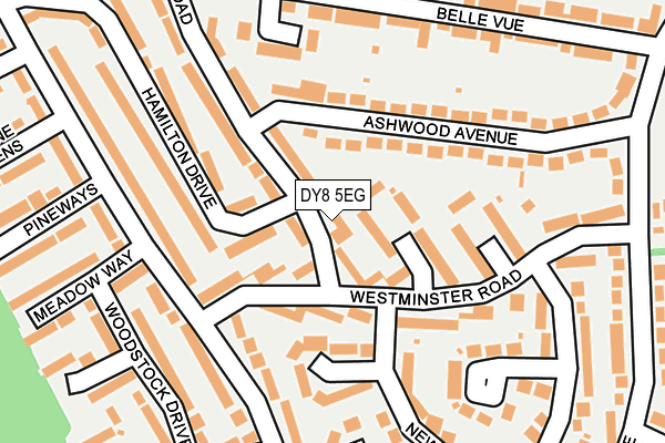DY8 5EG map - OS OpenMap – Local (Ordnance Survey)