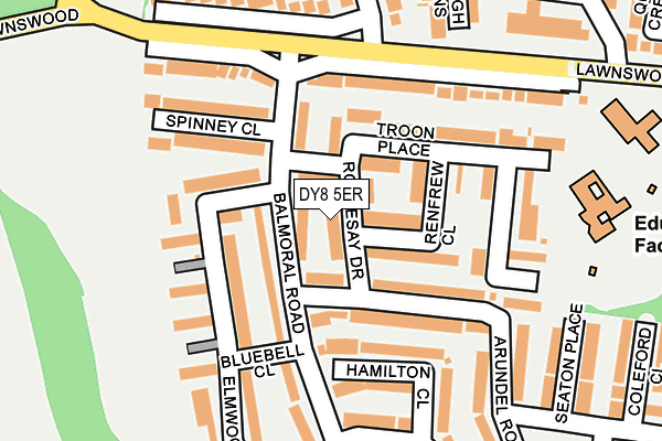 DY8 5ER map - OS OpenMap – Local (Ordnance Survey)