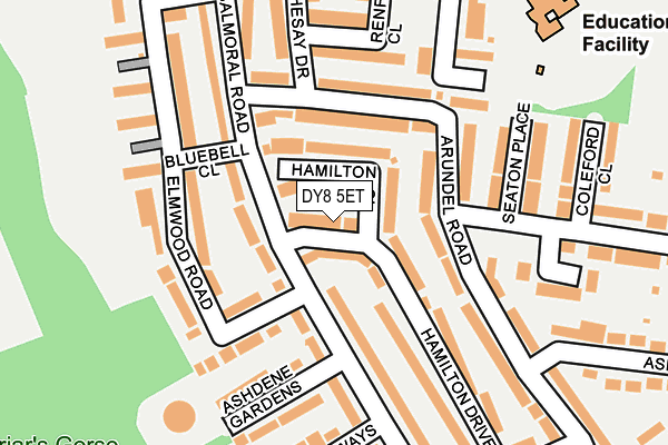 DY8 5ET map - OS OpenMap – Local (Ordnance Survey)